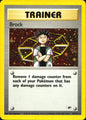 Brock 15/132 Holo Rare Gym Heroes Pokemon Moderately Played