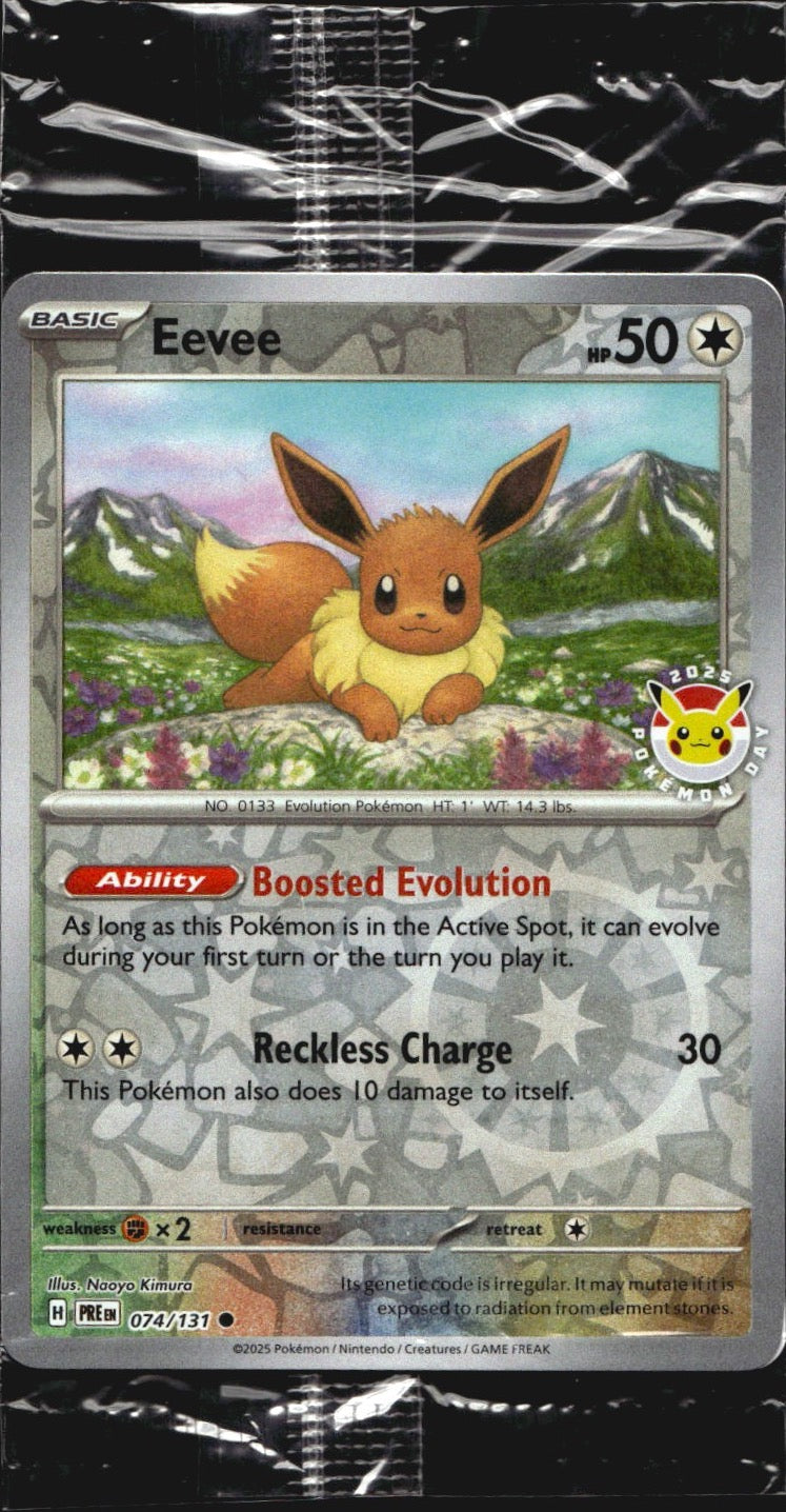 Eevee 074/131 Pokemon Day 2025 Prismatic Stamped Promo