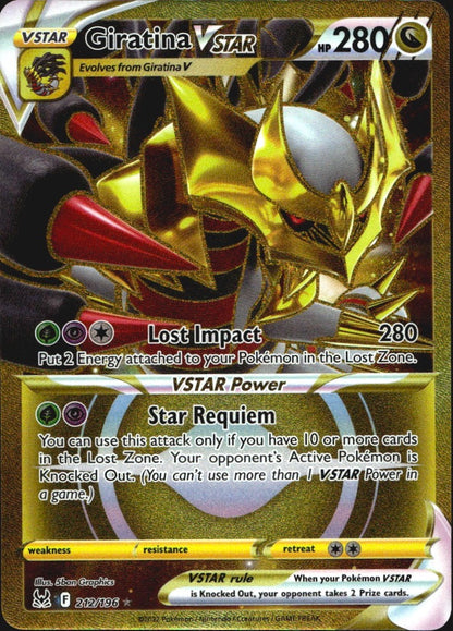 Giratina VSTAR 212/196 Lost Origin Secret Rare Pokemon Holo Near Mint