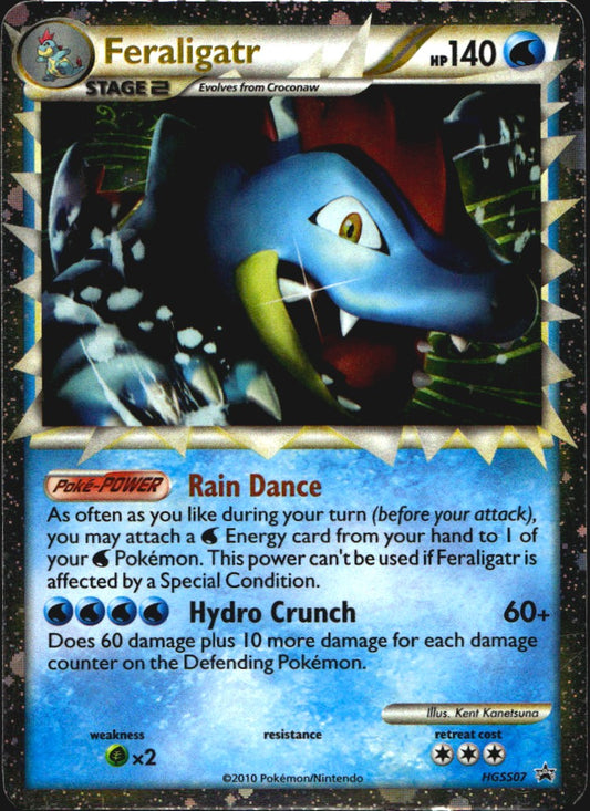 Feraligatr HGSS07 HGSS Black Star Promos Promo Pokemon Lightly Played