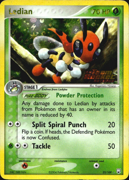 Ledian 23/109 Team Rocket Returns Rare Pokemon Reverse Holo Lightly Played