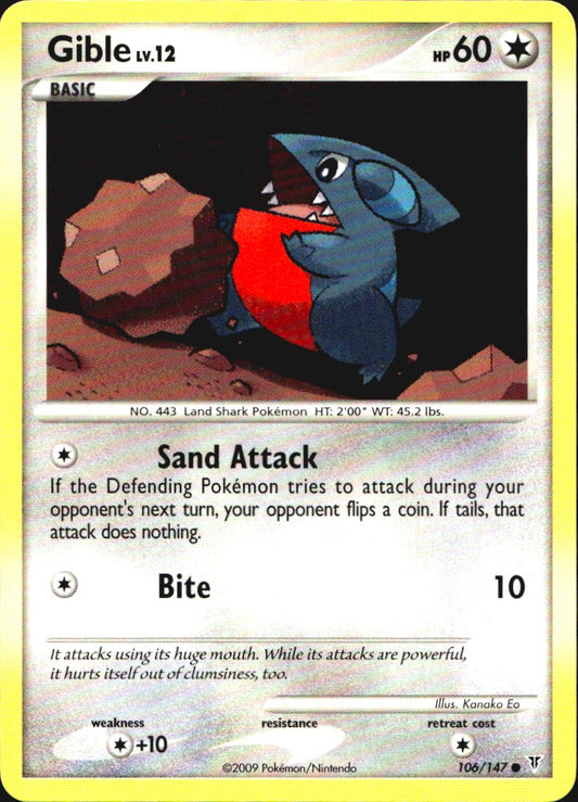 Gible 106/147 Supreme Victors Common Pokemon Near Mint