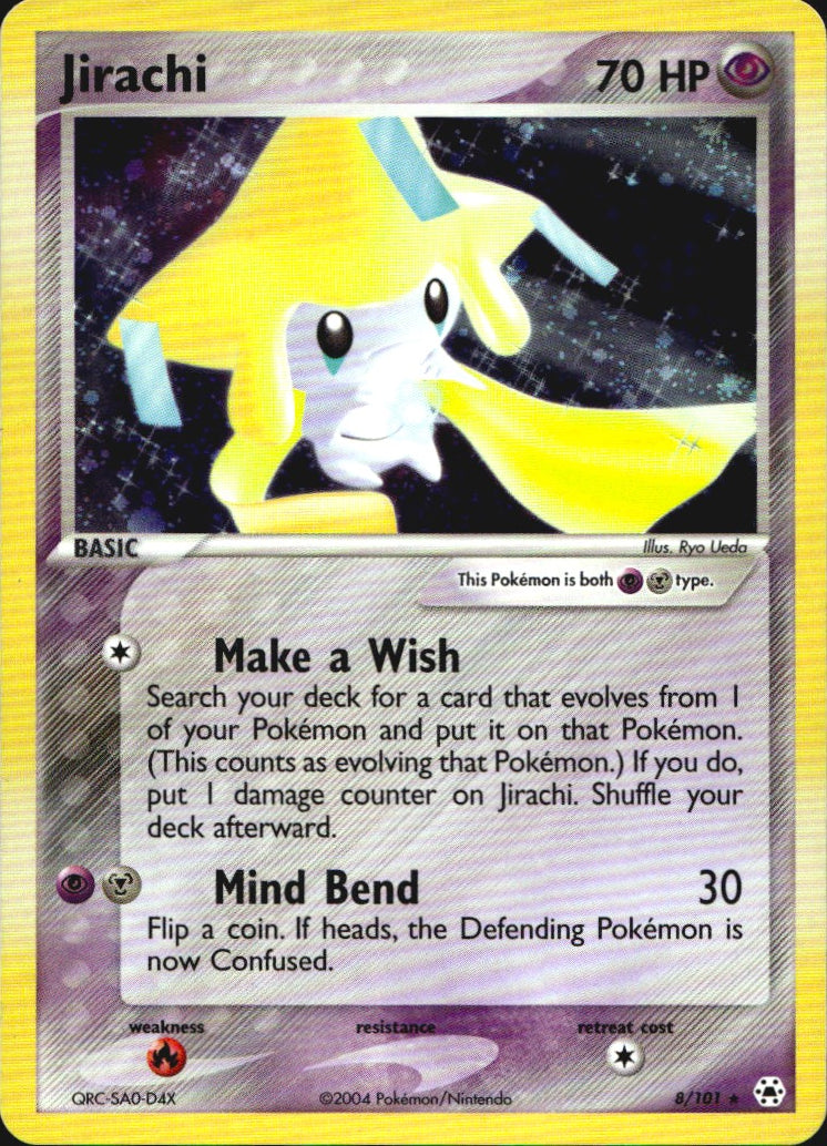 Jirachi 8/101 Holo Rare Hidden Legends Pokemon Near Mint