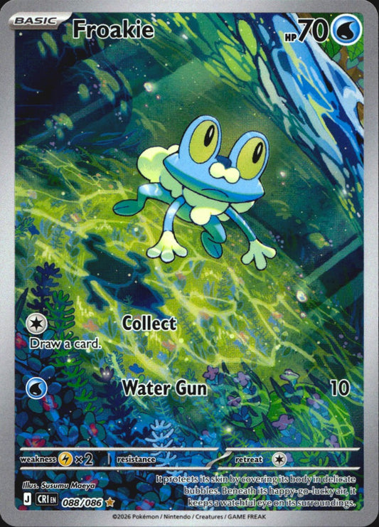 Froakie 088/086 Holo Illustration Rare Chaos Rising Pokemon Near Mint