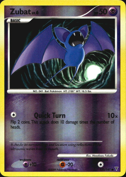 Zubat 133/147 Supreme Victors Common Pokemon Reverse Holo Near Mint