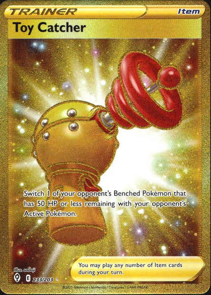 Toy Catcher 233/203 Evolving Skies Secret Rare Pokemon Holo Near Mint