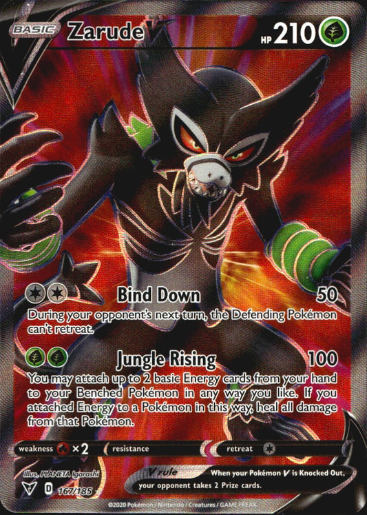 Zarude V 167/185 Vivid Voltage Ultra Rare Pokemon Holo Near Mint