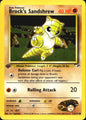 Brock's Sandshrew 71/132 Gym Heroes Common Pokemon 1st Edition Near Mint
