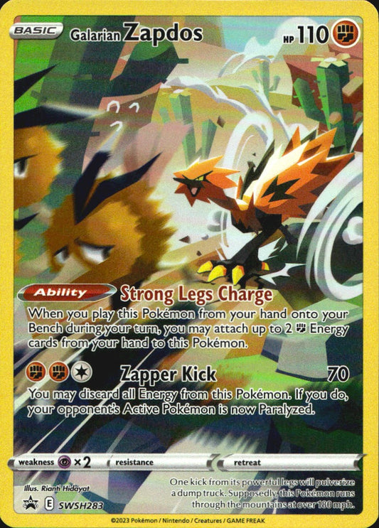 Galarian Zapdos SWSH283 Holo Promo Sword & Shield Promo Pokemon Near Mint