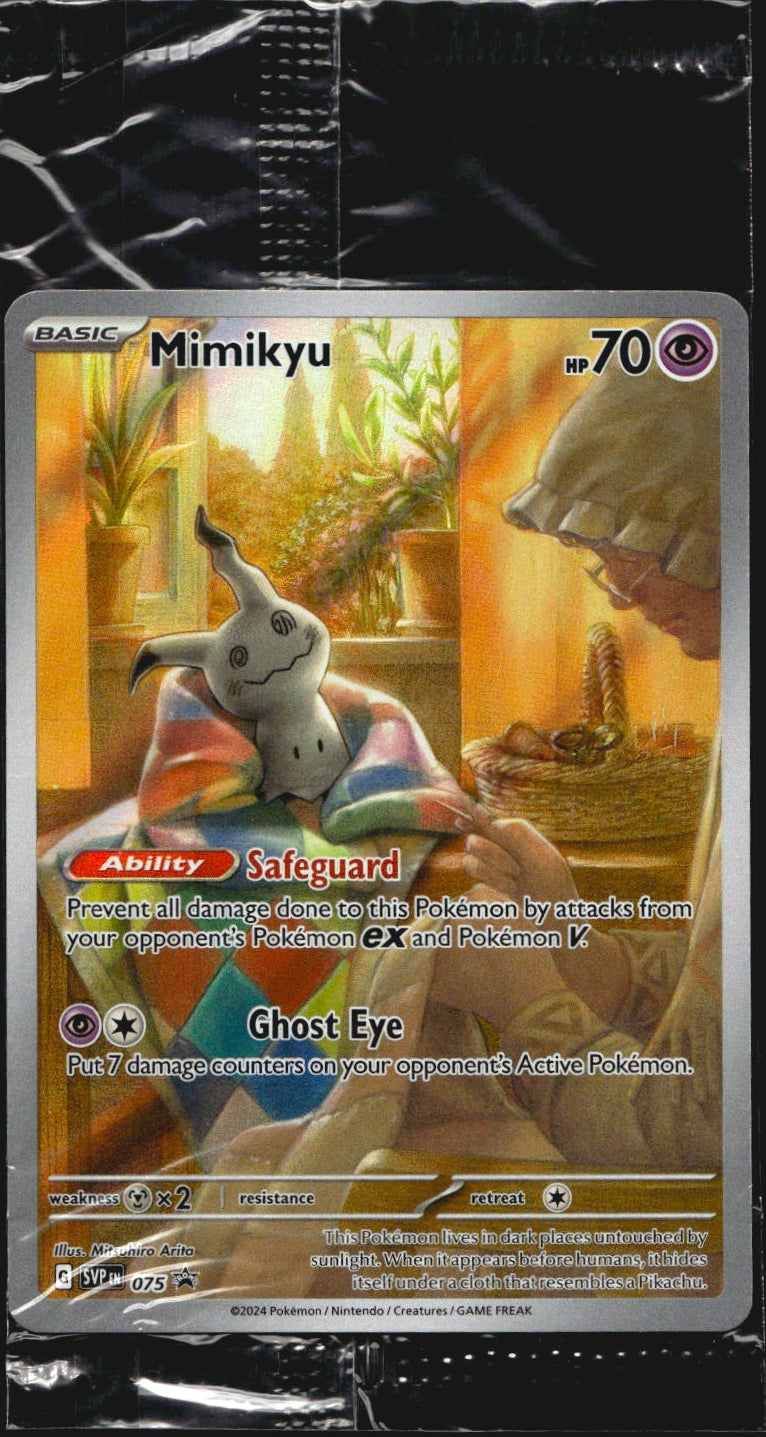 Mimikyu 075 Holo Promo Scarlet & Violet Promo Pokemon Holo Sealed