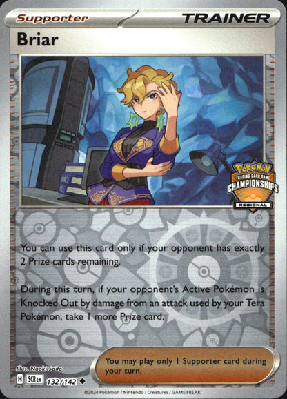 Briar Regional Championship 132/142 Holo League & Championship Cards Pokemon NM