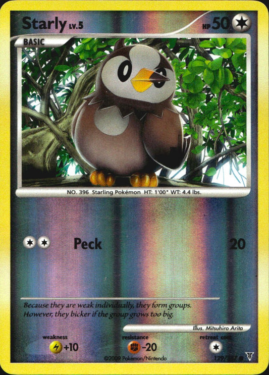 Starly 129/147 Supreme Victors Common Pokemon Reverse Holo Near Mint