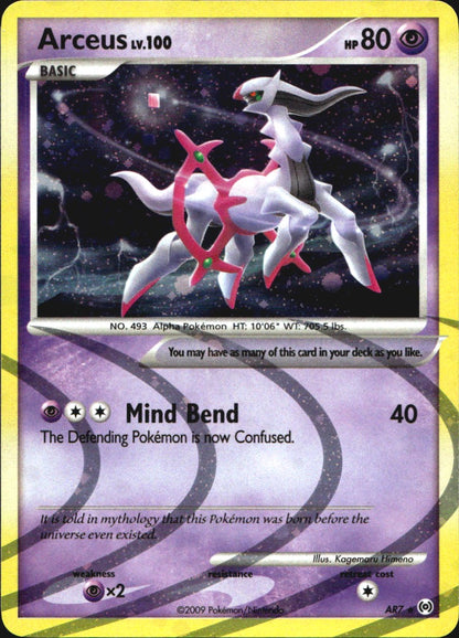 Arceus (AR7) AR7 Arceus Holo Rare Pokemon Near Mint