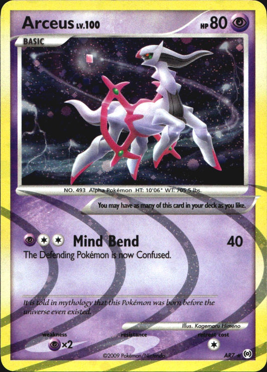 Arceus (AR7) AR7 Arceus Holo Rare Pokemon Near Mint
