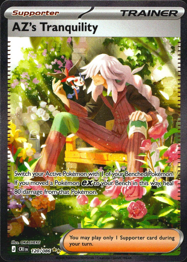 AZ's Tranquility 120/086 Chaos Rising Holo Special Illustration Rare Pokemon NM