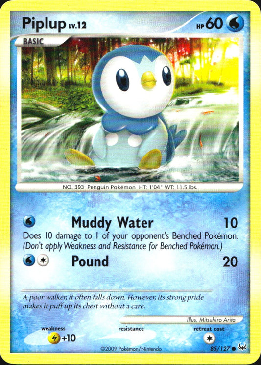 Piplup 85/127 Platinum Common Pokemon Near Mint