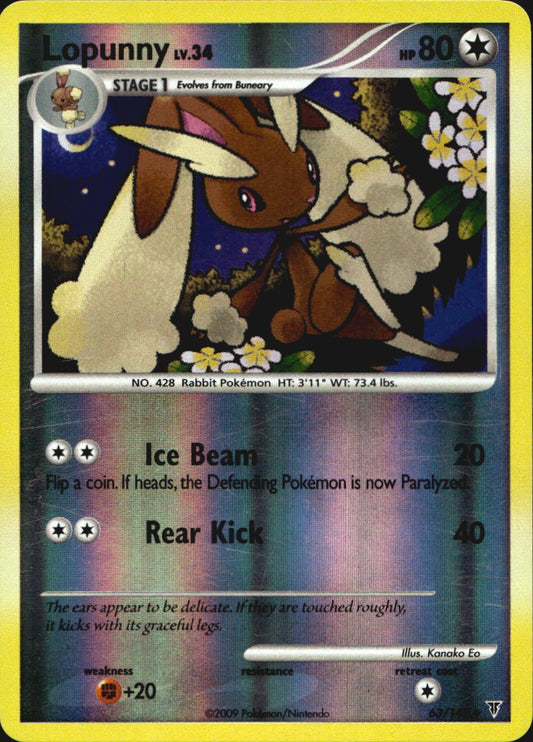 Lopunny 63/147 Supreme Victors Uncommon Pokemon Reverse Holo Near Mint