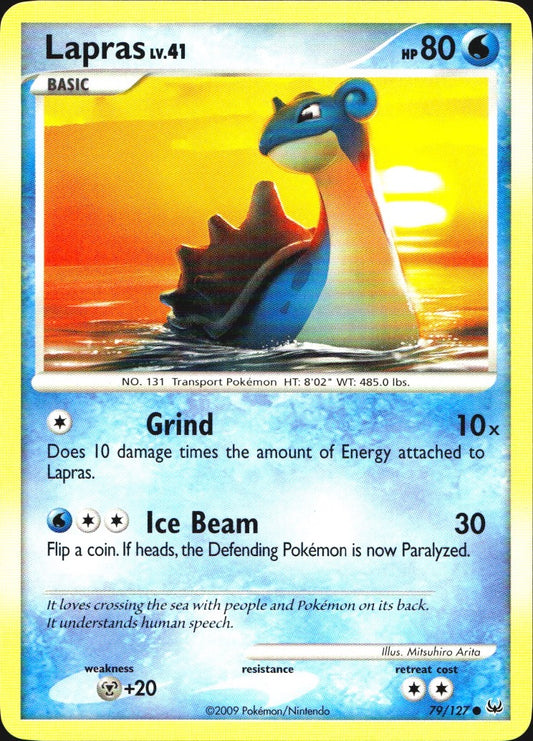 Lapras 79/127 Platinum Common Pokemon Near Mint