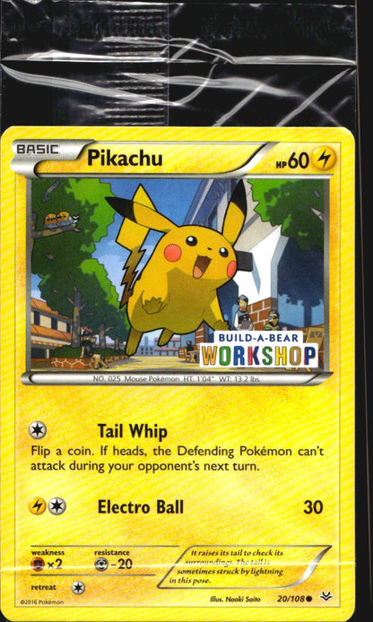 Pikachu 20/108 Build a Bear Workshop Sealed Promo