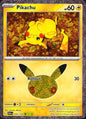 Pikachu 035/128 ME: 30th Celebration Holo Pikachu Rare Pokemon Near Mint