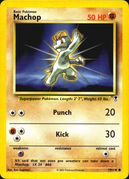 Machop 79/110 Common Legendary Collection Pokemon Near Mint