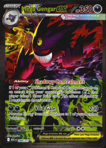 Mega Gengar ex 284/217 Special Illustration Rare Ascended Heroes Pokemon NM