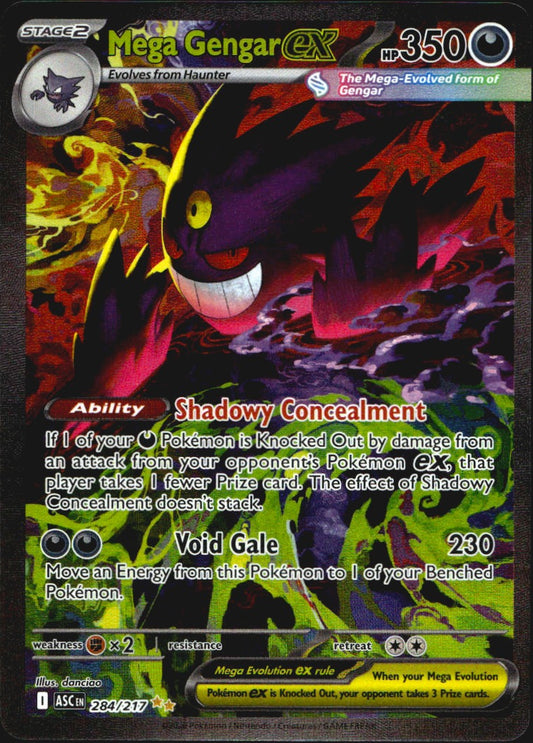 Mega Gengar ex 284/217 Special Illustration Rare Ascended Heroes Pokemon NM