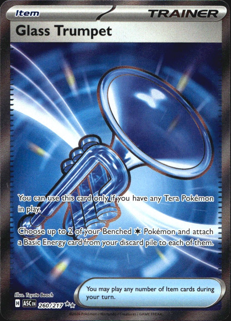 Glass Trumpet 260/217 Ascended Heroes Ultra Rare Pokemon Holo Near Mint