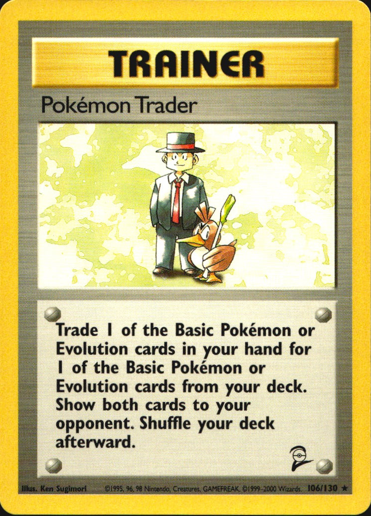 Pokemon Trader 77/102 Base Set Unlimited Rare Pokemon Near Mint