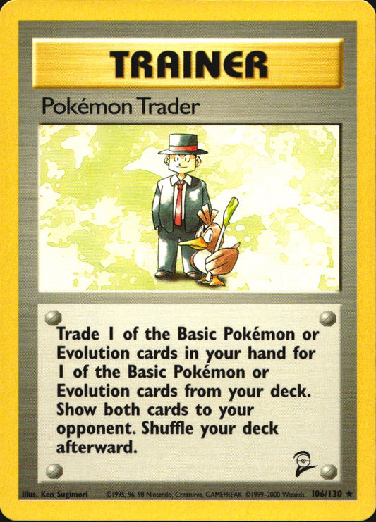 Pokemon Trader 77/102 Base Set Unlimited Rare Pokemon Near Mint