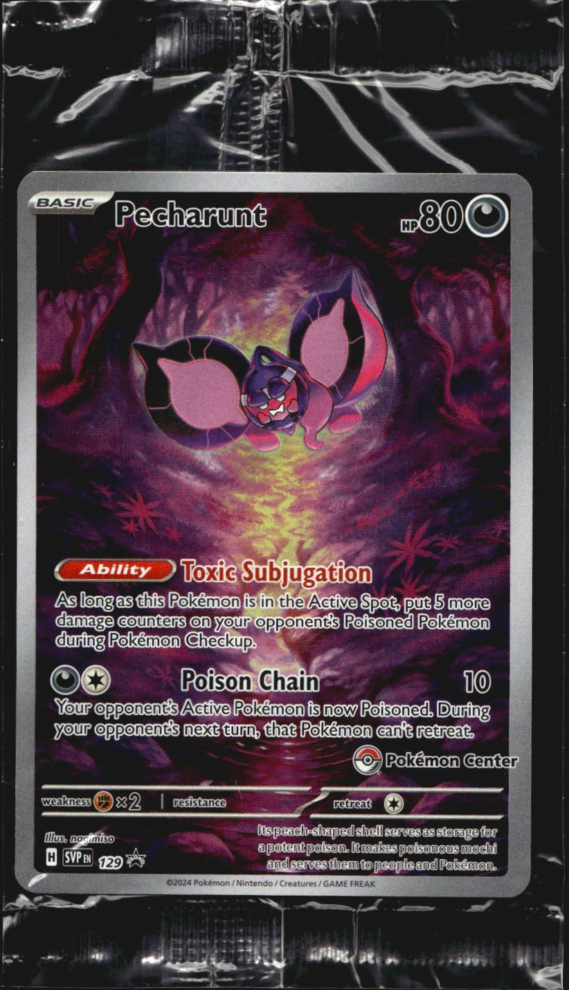 Pecharunt (Pokemon Center Exclusive) 129 Holo S&V Promo Pokemon Sealed