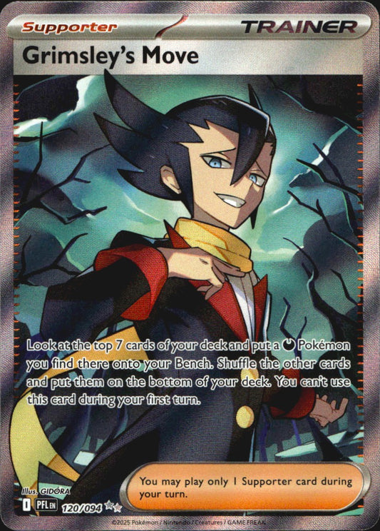 Grimsley's Move 120/094 Phantasmal Flames Ultra Rare Pokemon Holo Near Mint
