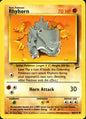 Rhyhorn 90/130 Base Set 2 Common Pokemon Near Mint