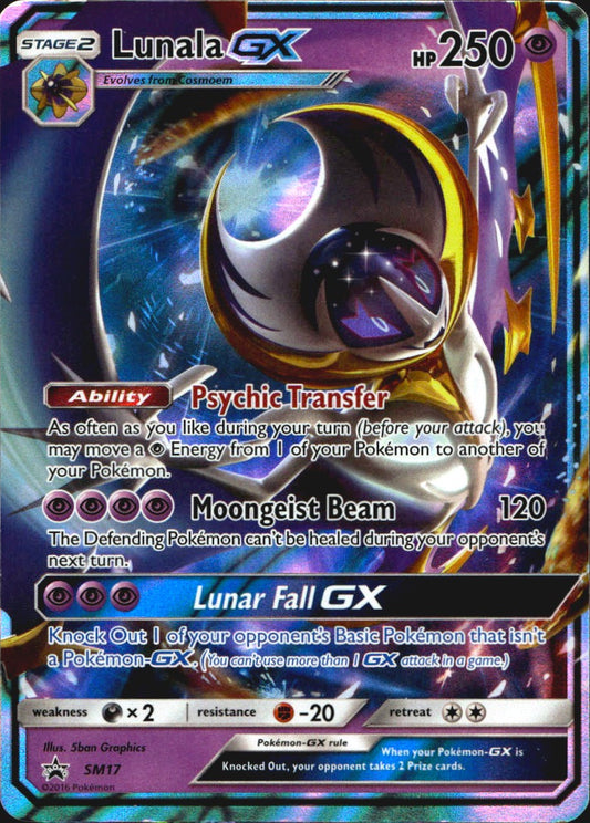 Lunala GX - SM17 Sun & Moon Promo Holo Promo Pokemon Near Mint