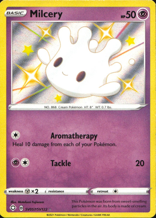 Milcery SV057/SV122 Shiny Rare Shining Fates Shiny Vault Pokemon Near Mint