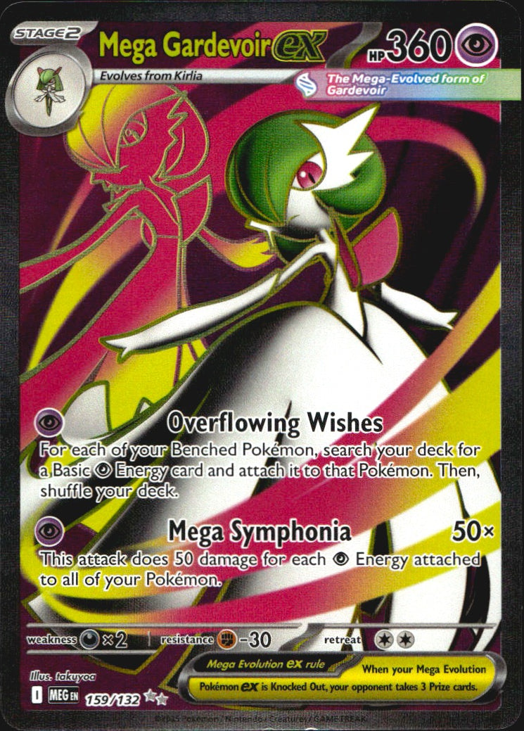 Mega Gardevoir ex 159/132 Ultra Rare Mega Evolution Pokemon Near Mint