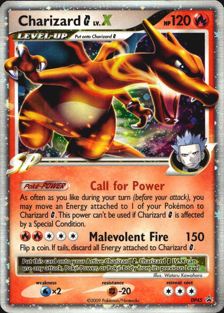 Charizard G LV.X DP45 Diamond and Pearl Promos Holo Promo Pokemon Lightly Played