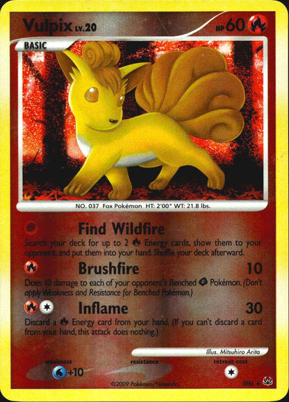Vulpix SH6/127 Rare Platinum Pokemon Lightly Played