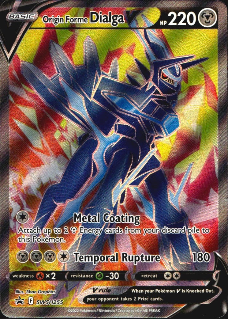 Origin Forme Dialga V SWSH255 Sword & Shield Promo Holo Promo Pokemon Near Mint