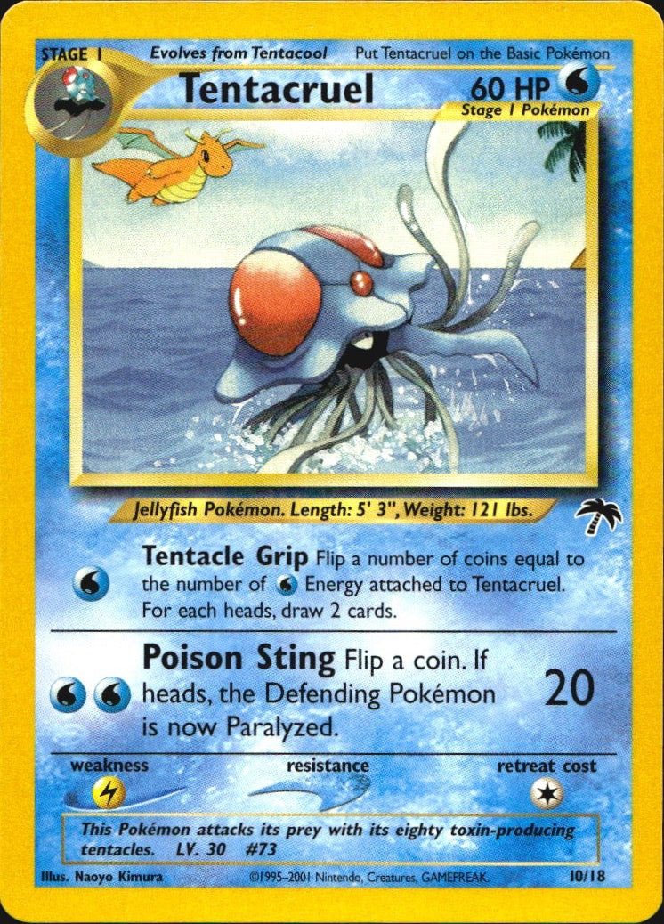 Tentacruel 10/18 Southern Islands Pokemon Near Mint
