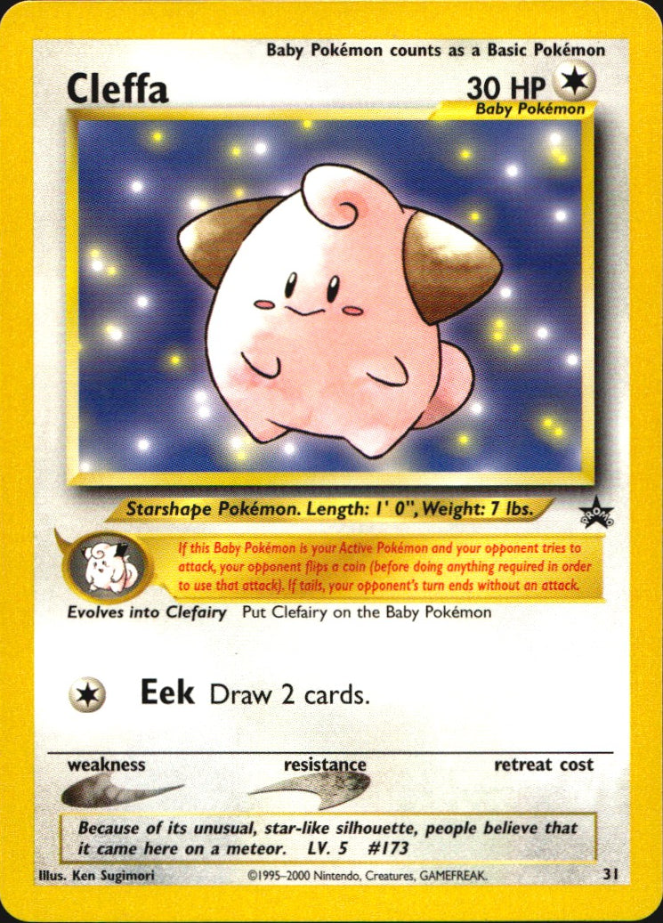 Cleffa 31 Wizards Black Star Promos Promo Pokemon Near Mint