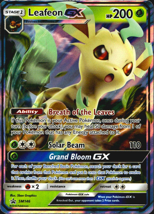 Leafeon GX - SM146 Sun & Moon Promo Holo Promo Pokemon Near Mint