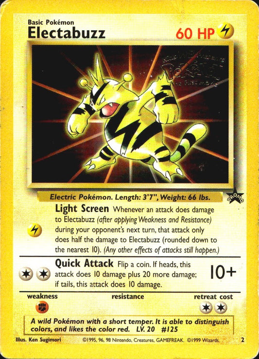 Electabuzz 2 Promo Wizards Black Star Promos Pokemon Heavily Played