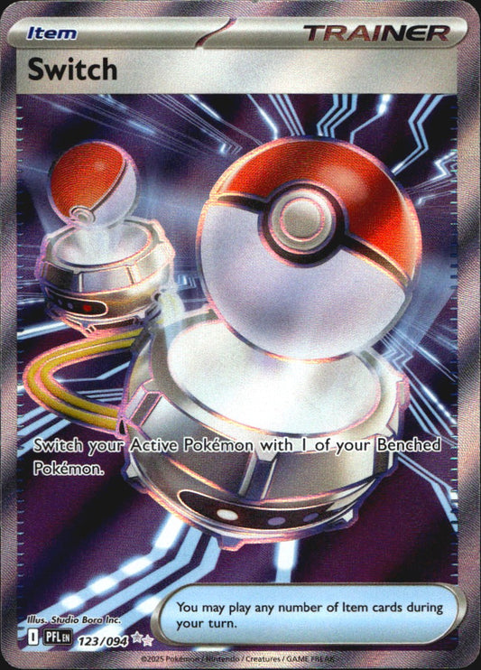 Switch 123/094 Phantasmal Flames Ultra Rare Pokemon Holo Near Mint