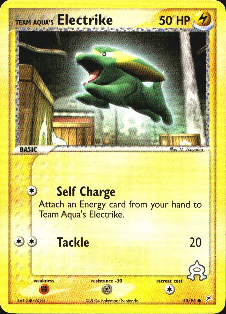 Team Aqua's Electrike 53/95 Common Team Magma vs Team Aqua Pokemon Near Mint