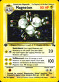 Magneton 11/62 Rare Fossil Pokemon 1st Edition Holo Near Mint