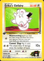 Erika's Clefairy 25/132 Gym Heroes Rare Pokemon 1st Edition Near Mint