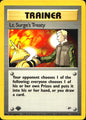 Lt. Surge's Treaty 112/132 Gym Heroes Uncommon Pokemon 1st Edition Near Mint