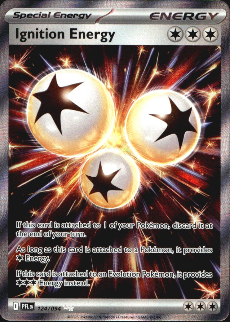 Ignition Energy 124/094 Phantasmal Flames Ultra Rare Pokemon Holo Near Mint