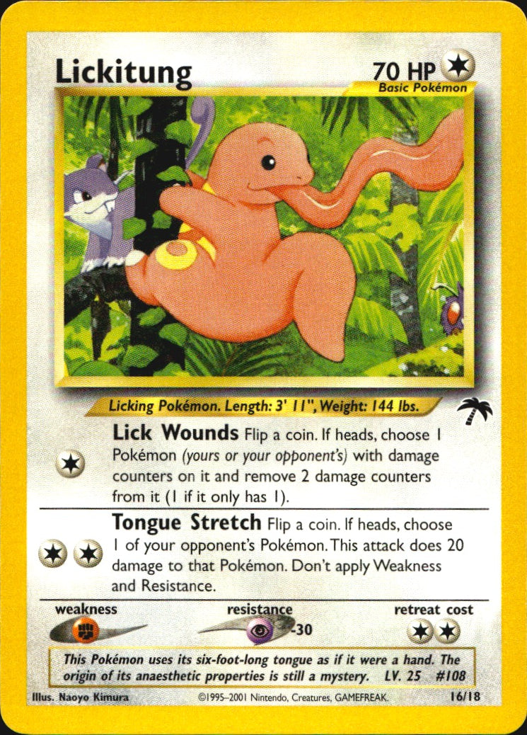 Lickitung 16/18 Southern Islands Pokemon Near Mint